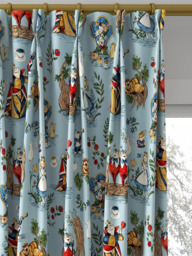 Disney Home x Sanderson Alice Made to Measure Curtains or Roman Blind, Puddle Blue - thumbnail 4