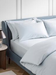 John Lewis Temperature Balance Cotton Sateen 400 Thread Count Deep Fitted Sheet - thumbnail 2