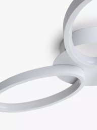 John Lewis Ovals LED Semi Flush Ceiling Light, Black - thumbnail 5
