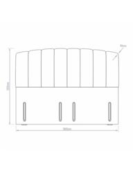 Hypnos Beatrice Euro Slim Upholstered Headboard, Super King Size - thumbnail 4