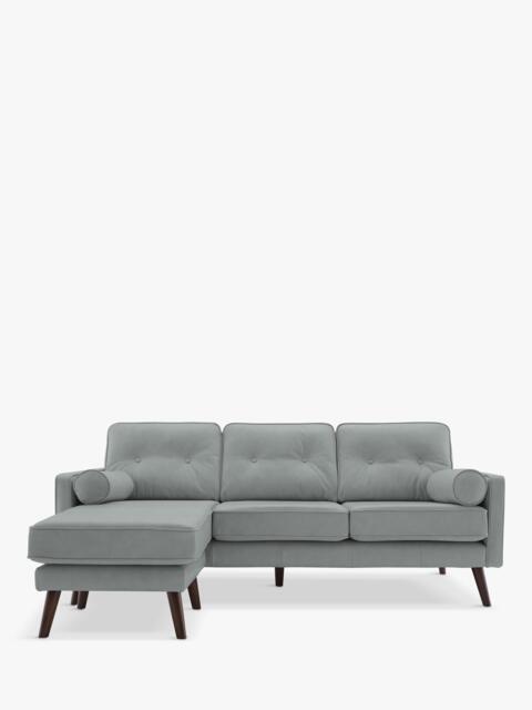 G Plan Vintage The Sixty Five LHF Large 3 Seater Leather Chaise End Sofa - image 1