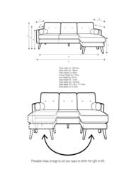 G Plan Vintage The Sixty Five LHF Large 3 Seater Leather Chaise End Sofa - thumbnail 2