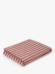 Piglet in Bed Pembroke Stripe Linen Flat Sheet - thumbnail 2
