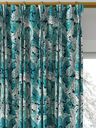 Clarke & Clarke Acanthus Made to Measure Curtains or Roman Blind, Teal - thumbnail 6