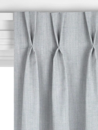 John Lewis Tonal Woven Made to Measure Curtains or Roman Blind, Ice Blue - thumbnail 5