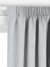 John Lewis Tonal Woven Made to Measure Curtains or Roman Blind, Ice Blue - thumbnail 3