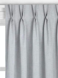 John Lewis Tonal Woven Made to Measure Curtains or Roman Blind, Ice Blue - thumbnail 4