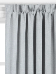 John Lewis Tonal Woven Made to Measure Curtains or Roman Blind, Ice Blue - thumbnail 2