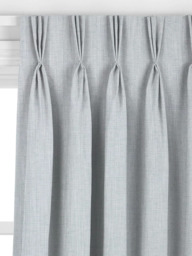 John Lewis Tonal Woven Made to Measure Curtains or Roman Blind, Ice Blue - thumbnail 6
