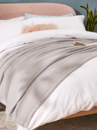 John Lewis Washed Waffle Bedspread - thumbnail 2