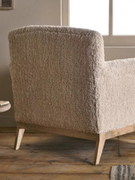 nkuku Otas Teddy Cotton Armchair, Off White - thumbnail 4