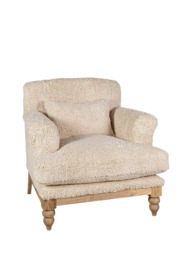 nkuku Otas Teddy Cotton Armchair, Off White