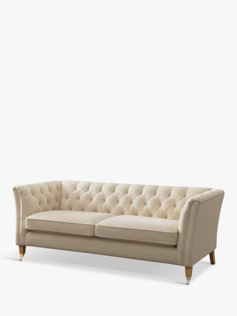 Laura Ashley Chatsworth Large 3 Seater Sofa, Oak Leg - image 1