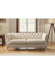 Laura Ashley Chatsworth Large 3 Seater Sofa, Oak Leg - thumbnail 2