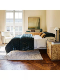 west elm Andes Upholstered Bed Frame, King, Natural - thumbnail 3