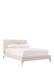 west elm Andes Upholstered Bed Frame, King, Natural - thumbnail 1