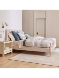 west elm Andes Upholstered Bed Frame, King, Natural - thumbnail 2