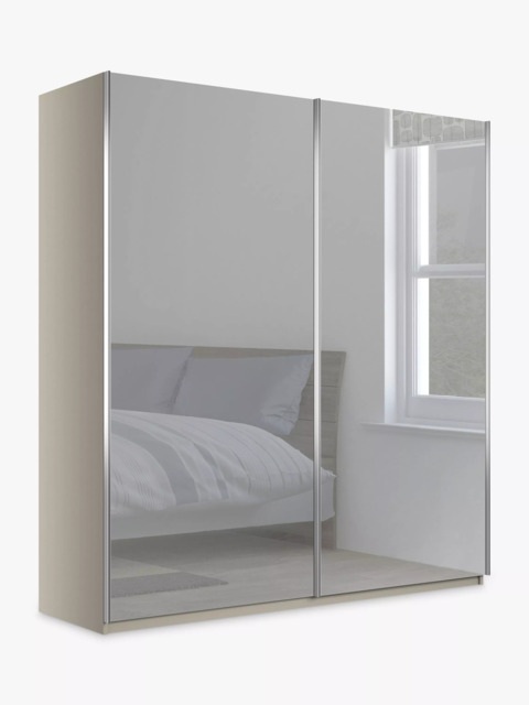 John Lewis Elstra 200cm Wardrobe with Mirrored Sliding Doors - image 1