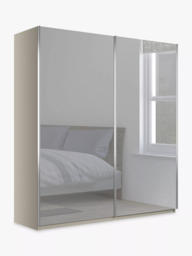 John Lewis Elstra 200cm Wardrobe with Mirrored Sliding Doors - thumbnail 1