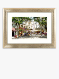 John Lewis Richard Macneil 'European Cafe Scene' Framed Print & Mount, 61.5 x 81.5cm, Multi