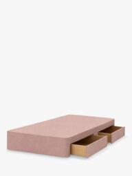 John Lewis Pocket Sprung Upholstered 2 Drawer Divan Base, Single