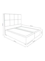 Hypnos Non-Sprung Upholstered Divan Base, Super King Size - thumbnail 3