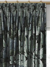 William Morris At Home Acanthus Made to Measure Curtains or Roman Blind, Indigo - thumbnail 2