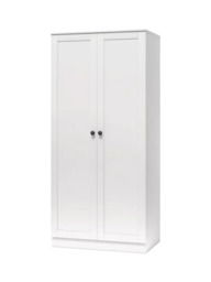 Silver Cross Bromley Double Wardrobe, White - thumbnail 2