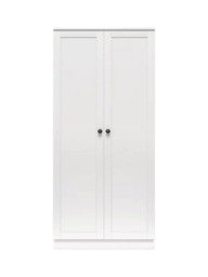 Silver Cross Bromley Double Wardrobe, White