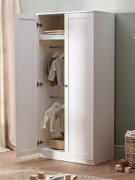 Silver Cross Bromley Double Wardrobe, White - thumbnail 4