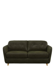 John Lewis Arlo Medium 2 Seater Leather Sofa Bed, Light Leg - thumbnail 5