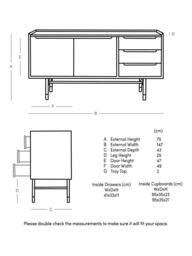 Swoon Battersea Sideboard, Natural Oak Stain - thumbnail 6