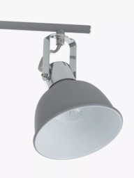 John Lewis SES LED 4 Spotlight Ceiling Bar, Grey - thumbnail 3