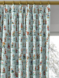 Disney Home x Sanderson Mickey & Minnie Made to Measure Curtains or Roman Blind, Bonbon Blue - thumbnail 2