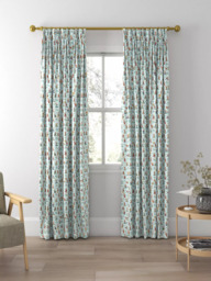 Disney Home x Sanderson Mickey & Minnie Made to Measure Curtains or Roman Blind, Bonbon Blue - thumbnail 5