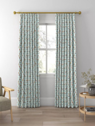 Disney Home x Sanderson Mickey & Minnie Made to Measure Curtains or Roman Blind, Bonbon Blue - thumbnail 3