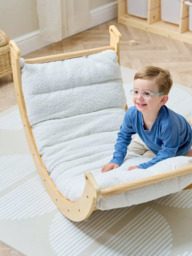 Tutti Bambini Scala Montessori Pikler Rocking Frame Cushion, Natural - thumbnail 4