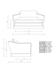 John Lewis x Sanderson Islington Newnham Courtney Loveseat - thumbnail 2