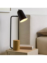 west elm Liam Wood Base Table Lamp, Black - thumbnail 2