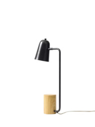 west elm Liam Wood Base Table Lamp, Black - thumbnail 5