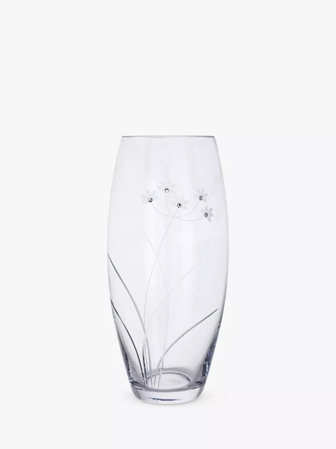 Dartington Crystal Glitz Lily Glass Vase, H30cm, Clear - image 1