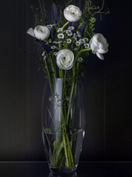 Dartington Crystal Glitz Lily Glass Vase, H30cm, Clear - thumbnail 3