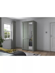 John Lewis Marlow 100cm Hinged Wardrobe with Right Mirror - thumbnail 2