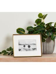 Pottery Barn Stowe Metal Photo Frame & Mount, Brass - thumbnail 2