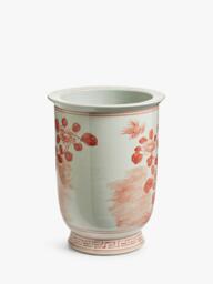 OKA Fenghuang Narrow Indoor Porcelain Planter, H34cm, Chinese Red - thumbnail 3