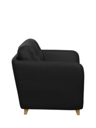 John Lewis Arlo Medium 2 Seater Leather Sofa Bed, Light Leg - thumbnail 3