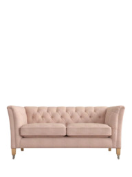 Laura Ashley Chatsworth Small 2 Seater Sofa, Oak Leg