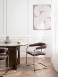 John Lewis Curve Dining Armchair, Set of 2 - thumbnail 2