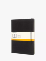 Moleskine Extra Large Hard Cover Lined Notebook, Black - thumbnail 1