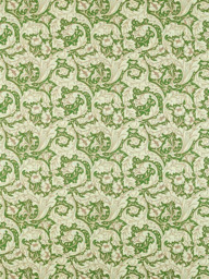 Morris & Co. Ben Pentreath Bachelors Button Made to Measure Curtains or Roman Blind, Leaf Green/Sky - thumbnail 1